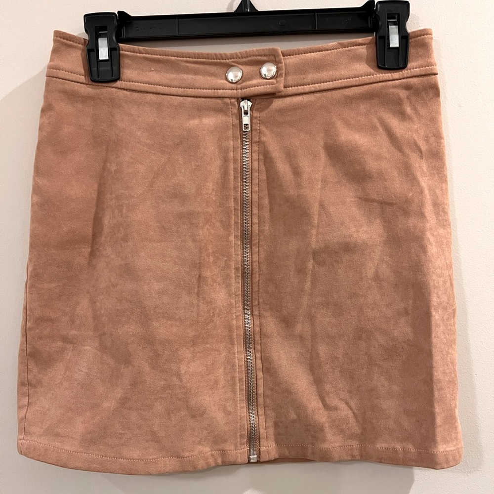 Kendall and Kylie vegan suede mini skirt